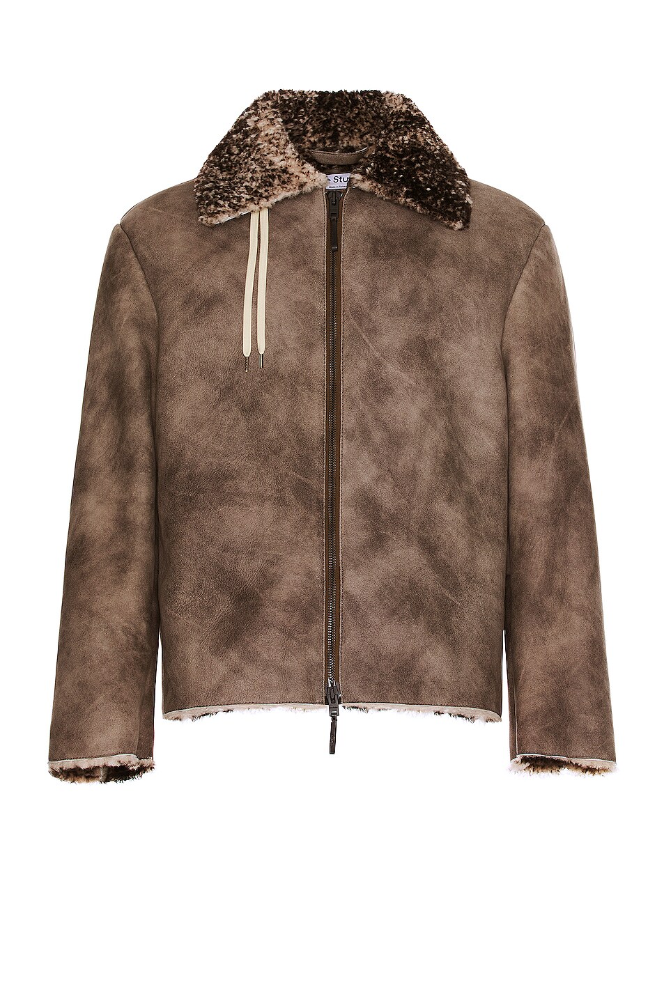 Image 1 of Acne Studios Leather Jacket in Antique Brown
