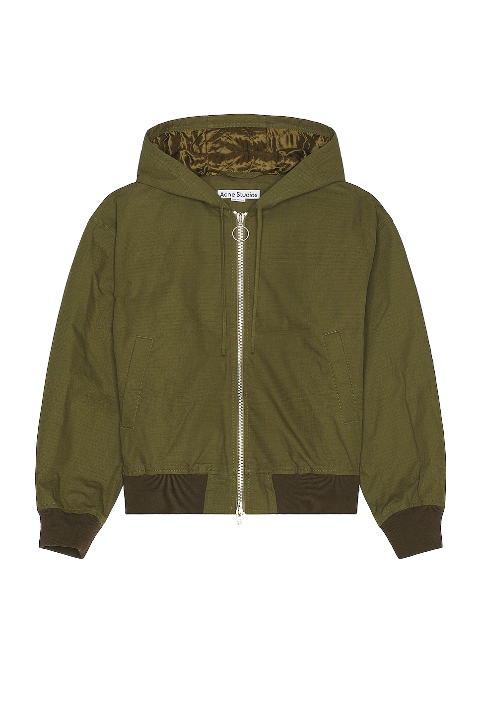 Image 1 of Acne Studios Bomber Jacket in Olive Green