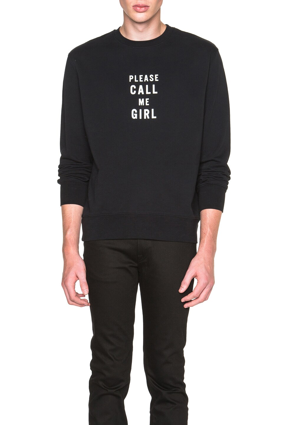 Image 1 of Acne Studios Casey Girl Sweatshirt in Black