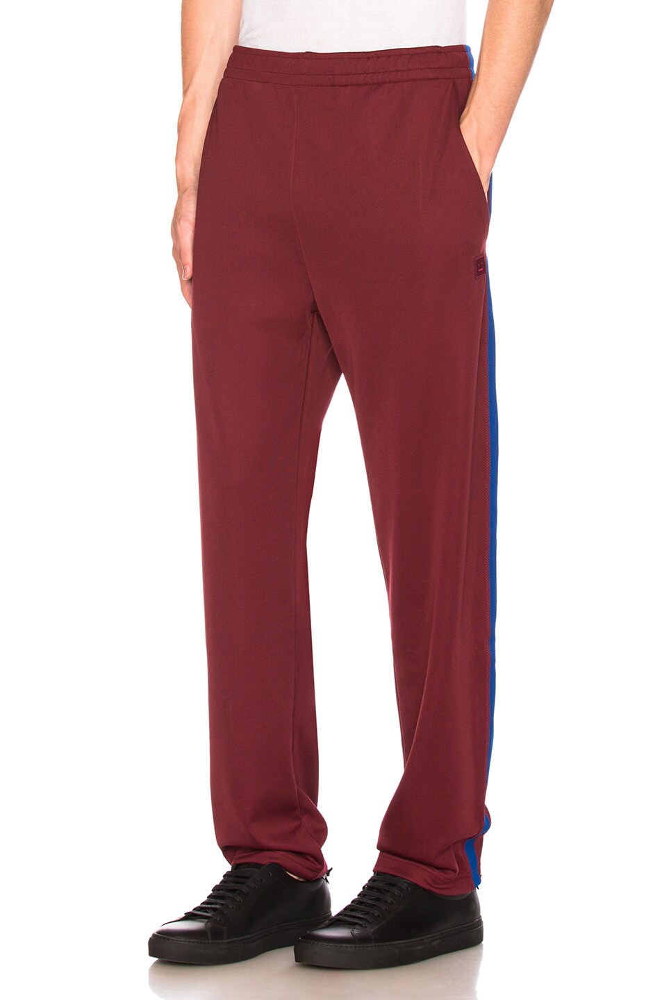 Image 1 of Acne Studios Norwich Face Pants in Burgundy