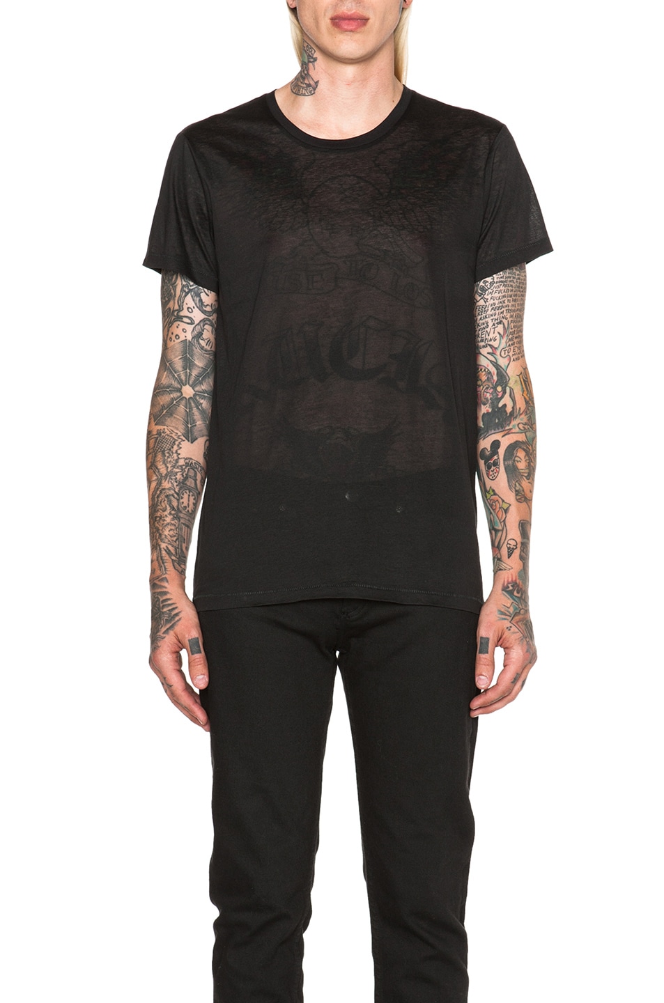 Image 1 of Acne Studios Standard O Cotton Tee in Black