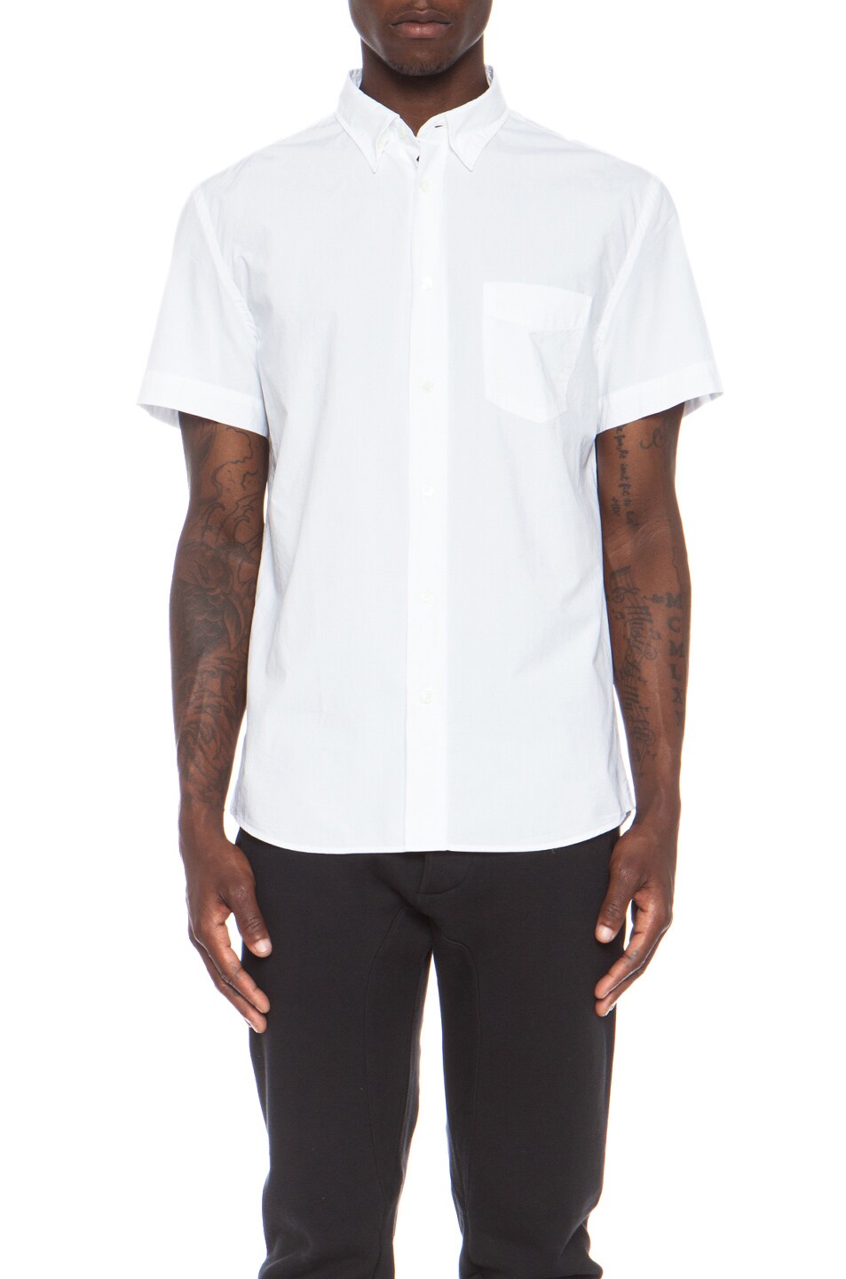Image 1 of Acne Studios Isherwood Cotton Button Down in White