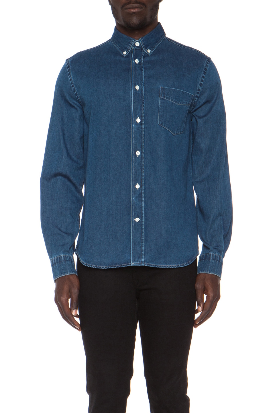 Image 1 of Acne Studios Isherwood Denim Button Down in Washed