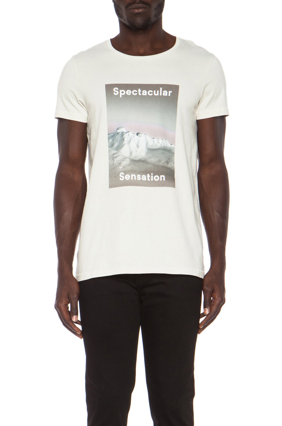 Image 1 of Acne Studios Standard Photo Cotton Tee in Off White