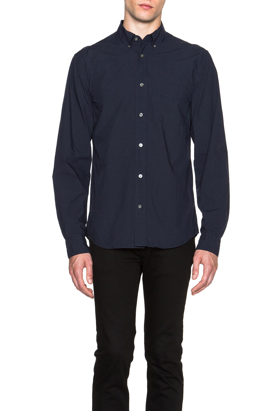 Image 1 of Acne Studios Isherwood Button Down in Night Blue
