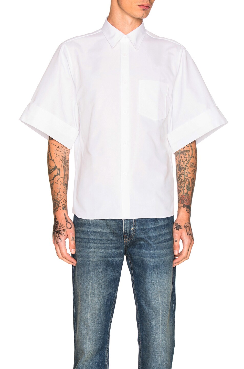 Image 1 of Acne Studios Birch Cotton Shirt in White