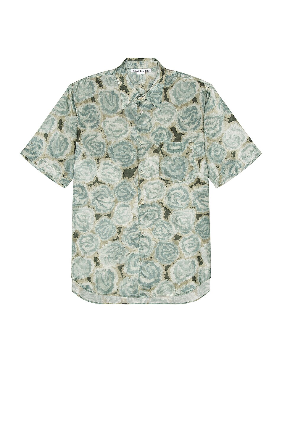 Image 1 of Acne Studios Short Sleeve Shirt in Pale Green