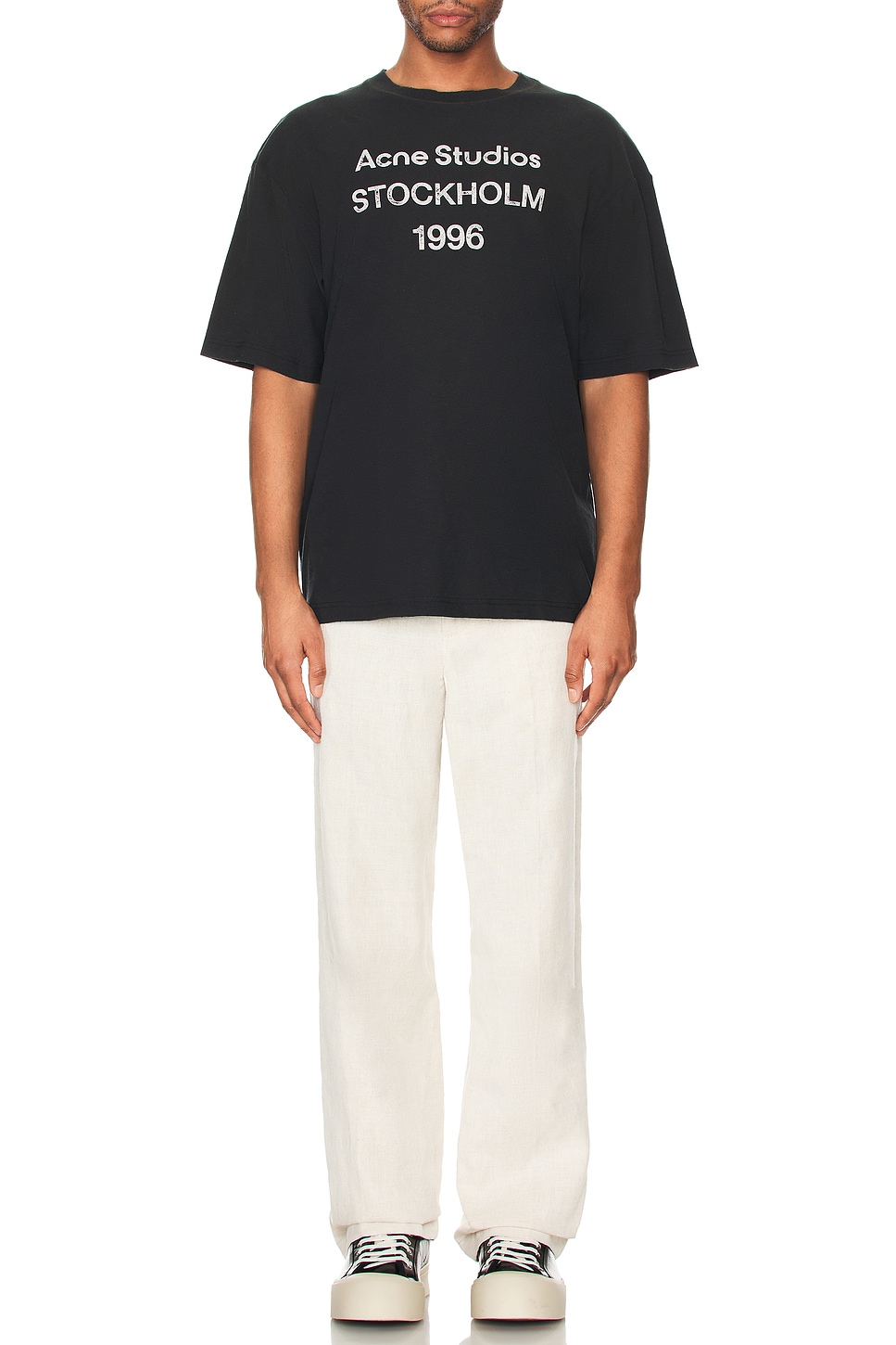Image 1 of Acne Studios Exford U 1996 T-shirt in Faded Black