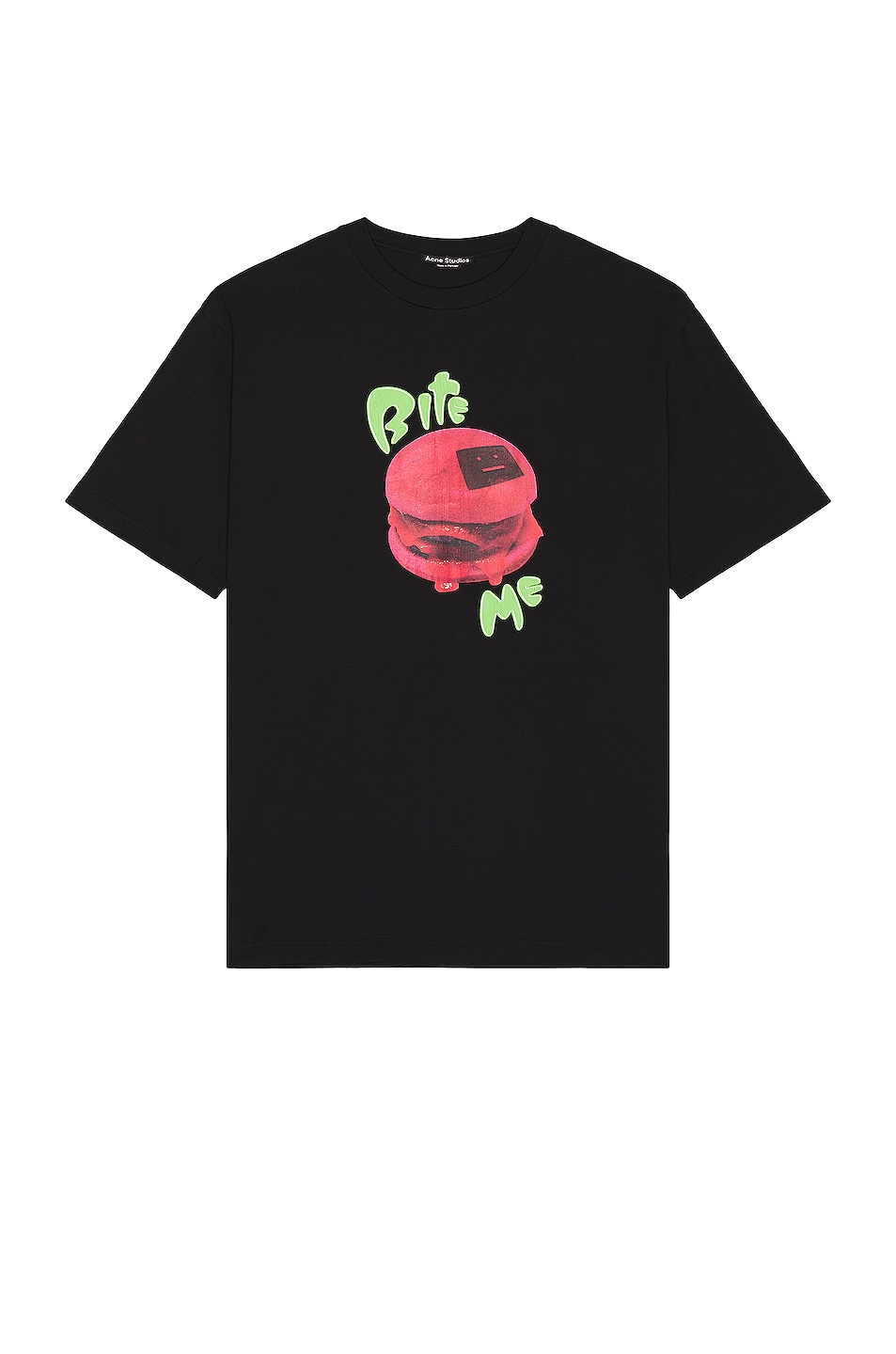 Image 1 of Acne Studios Face Graphic T-Shirt in Black