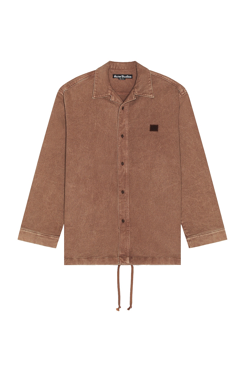 Image 1 of Acne Studios Cotton Twill Shirt in Brown