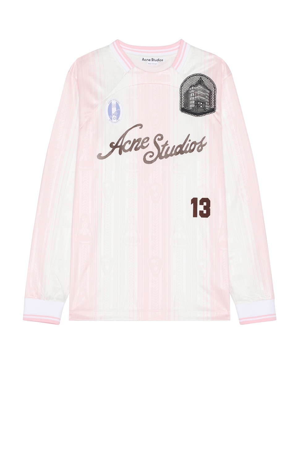 Image 1 of Acne Studios Jersey in Pink & White