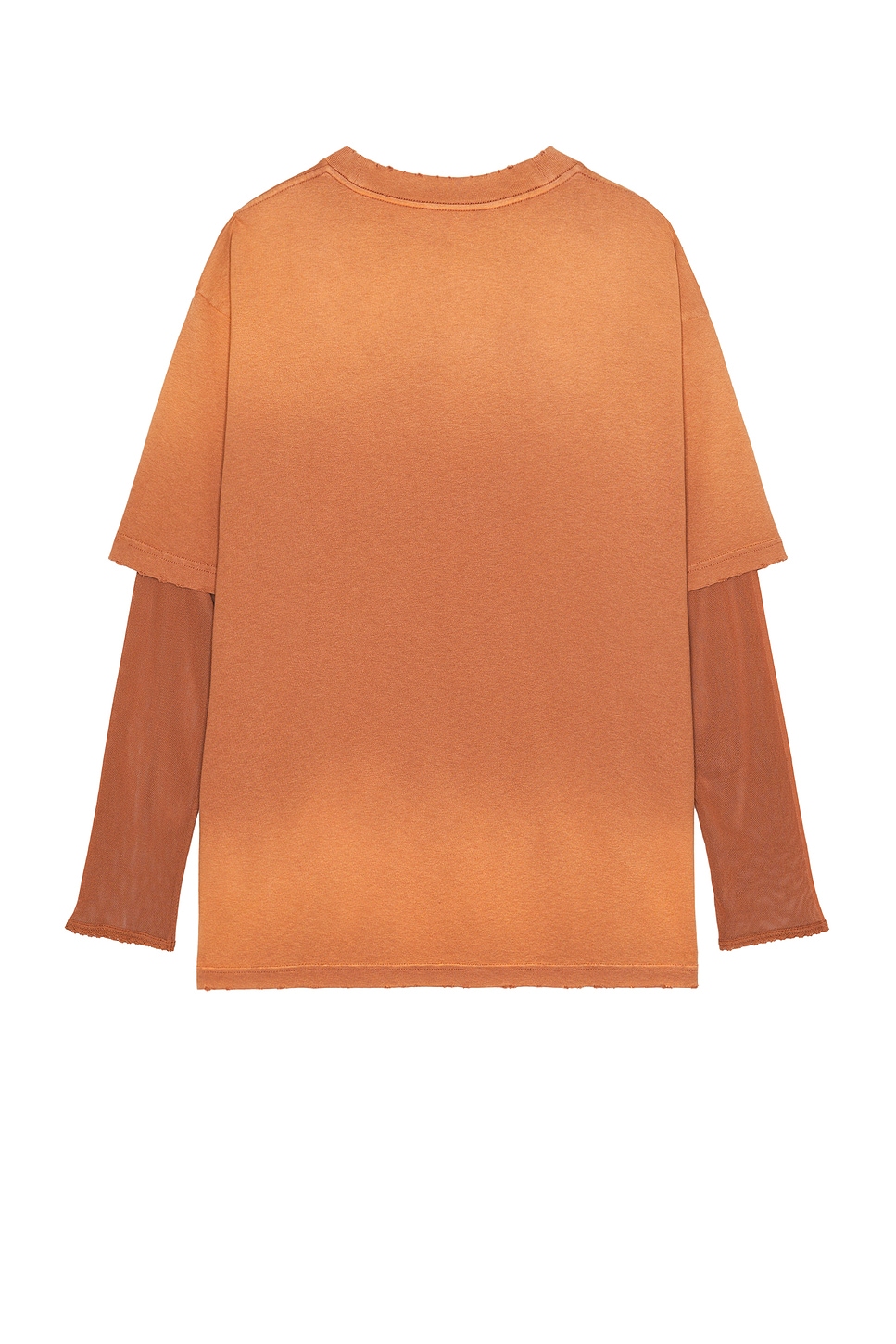 Shop Acne Studios Edra Double Shirt In Rust Red