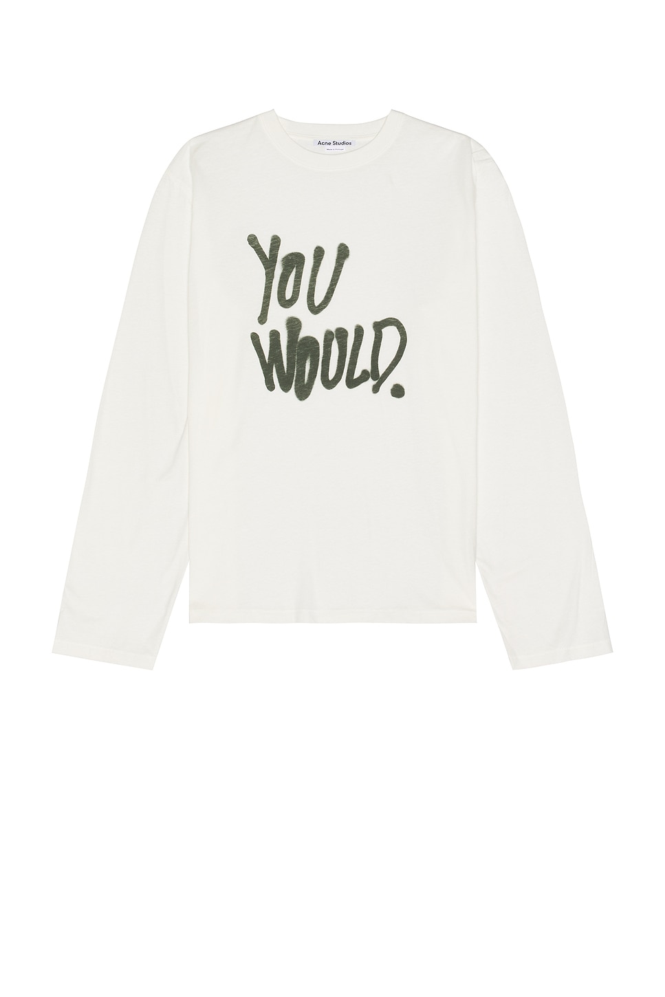 Image 1 of Acne Studios You Would Tee in White