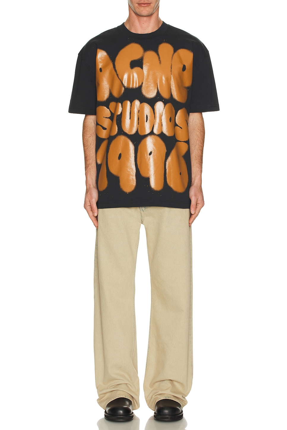 Image 1 of Acne Studios Spray Tee in Black