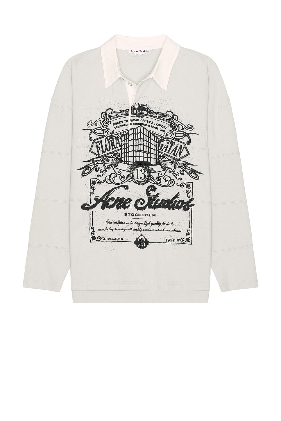 Image 1 of Acne Studios Erber Polo in Cold Grey
