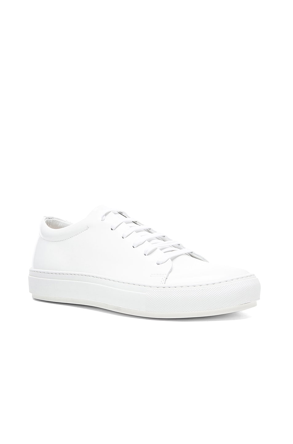 Image 1 of Acne Studios Adrian Patent Leather Sneakers in White