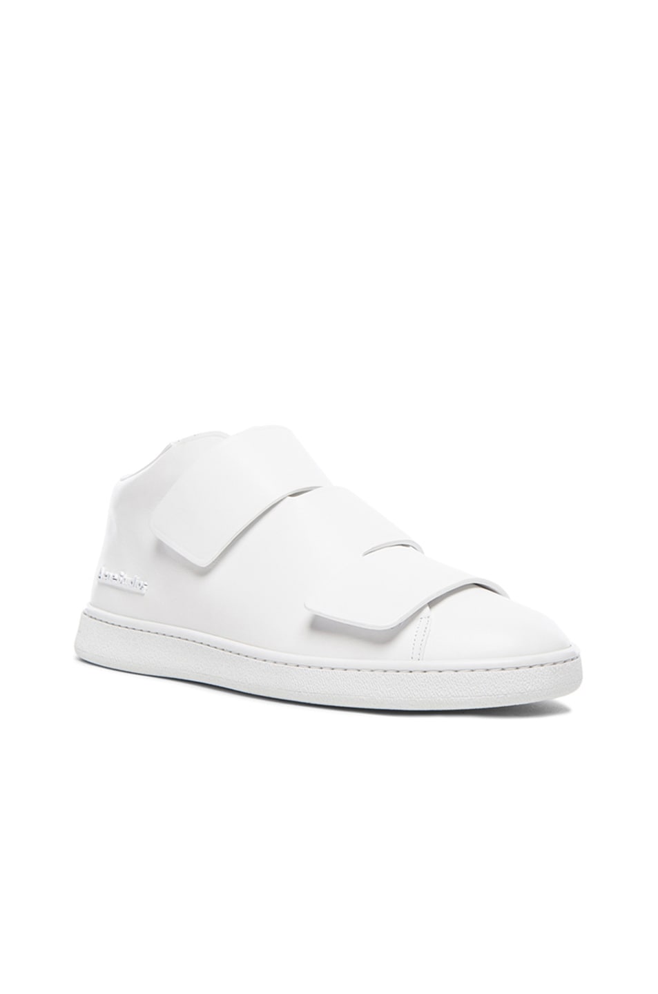 Image 1 of Acne Studios Triple Mid Leather Sneakers in White