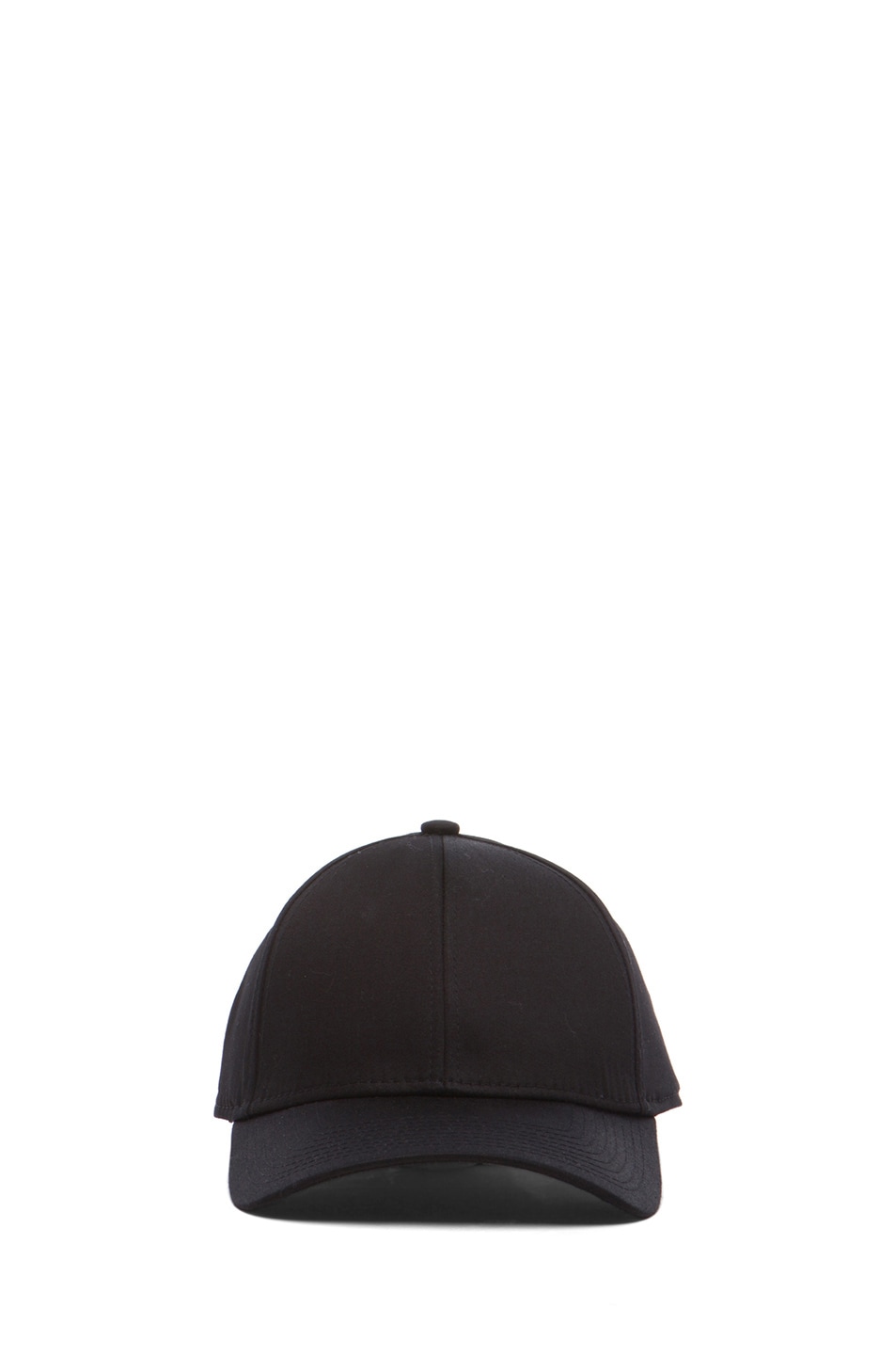 Image 1 of Acne Studios Satin Camp Hat in Black