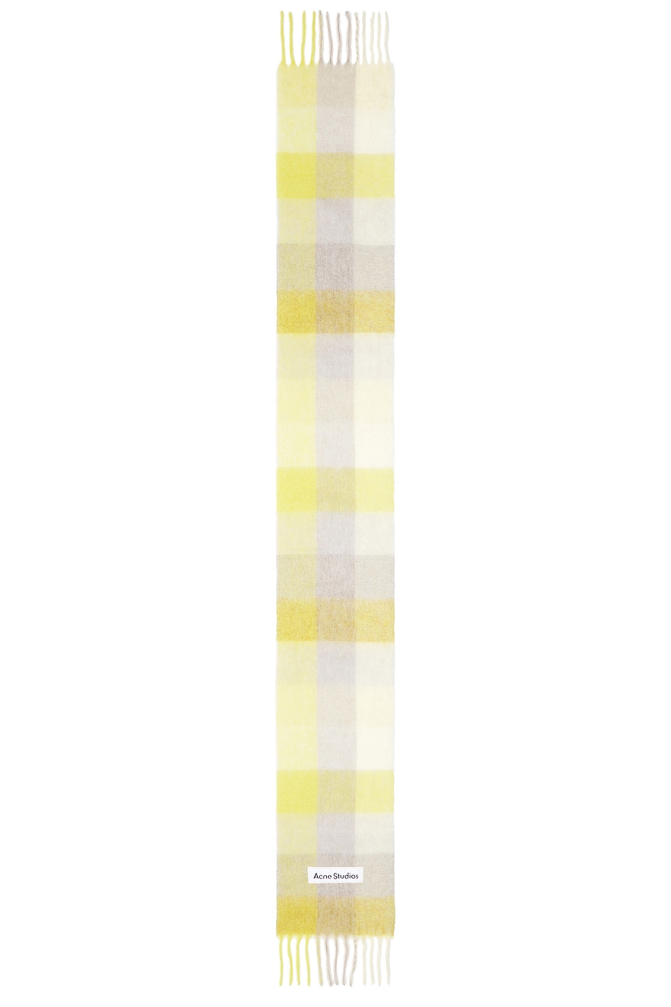 Shop Acne Studios Vally Scarf In Beige & Yellow