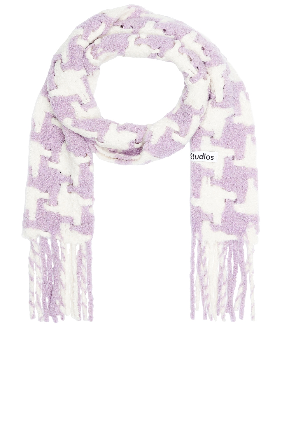 Shop Acne Studios Vadik Scarf In Lilac & White