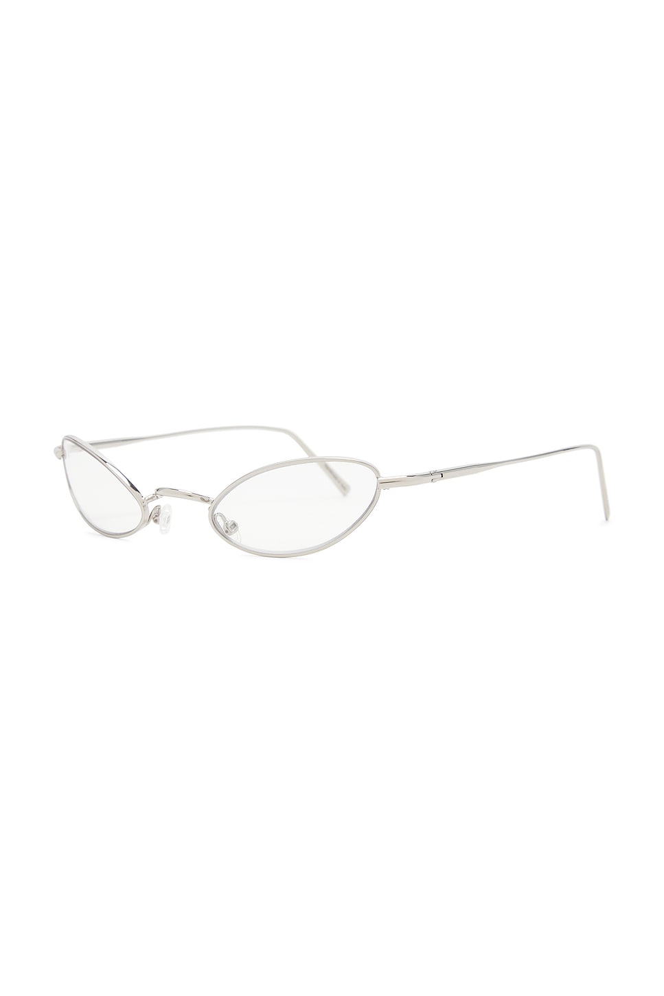 Acne Studios Full Frame Sunglasses In Transparent & Silver