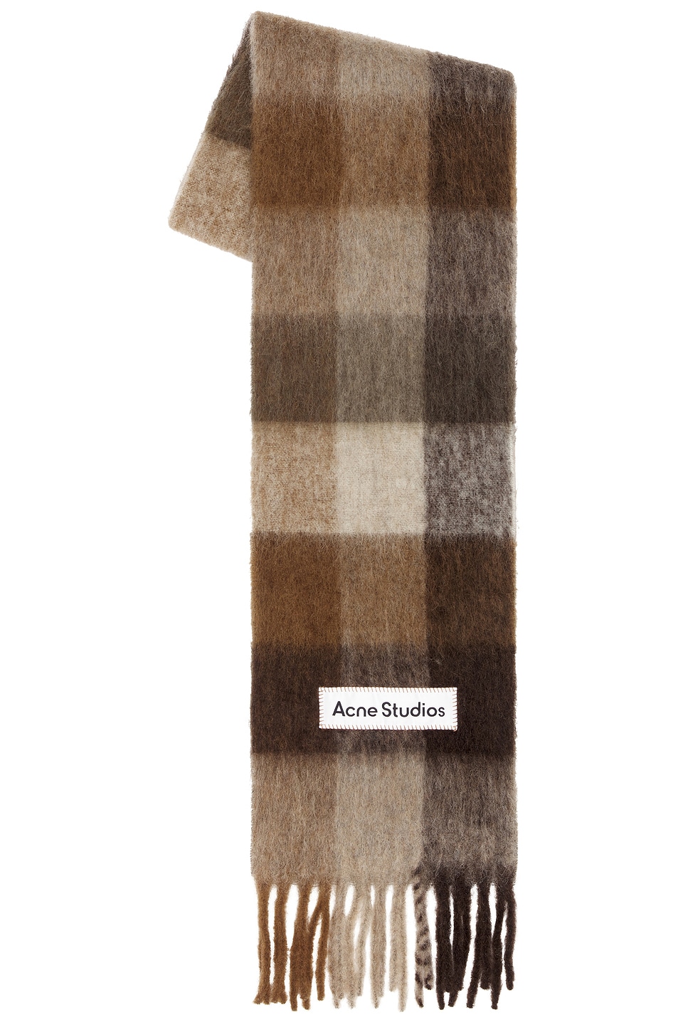 Acne Studios Vally Scarf In Brown