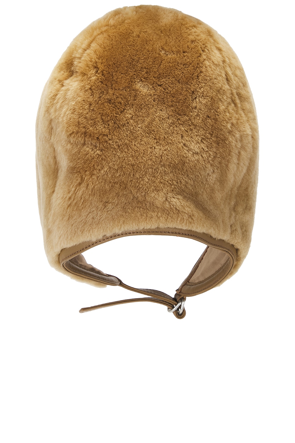 Acne Studios Belmer Silky Fur Hat In Brown