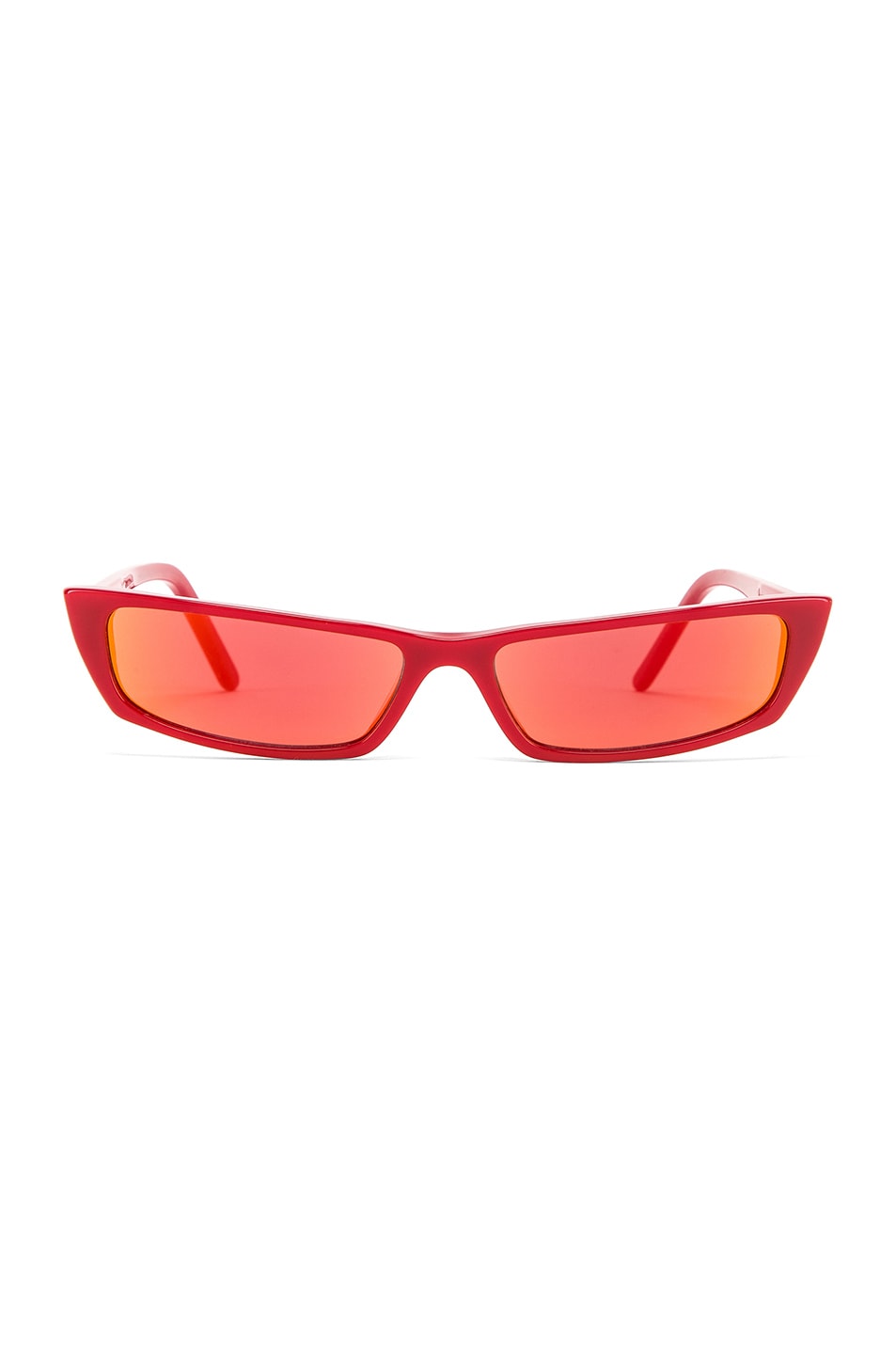 Image 1 of Acne Studios Agar Sunglasses in Red & Orange Mirror