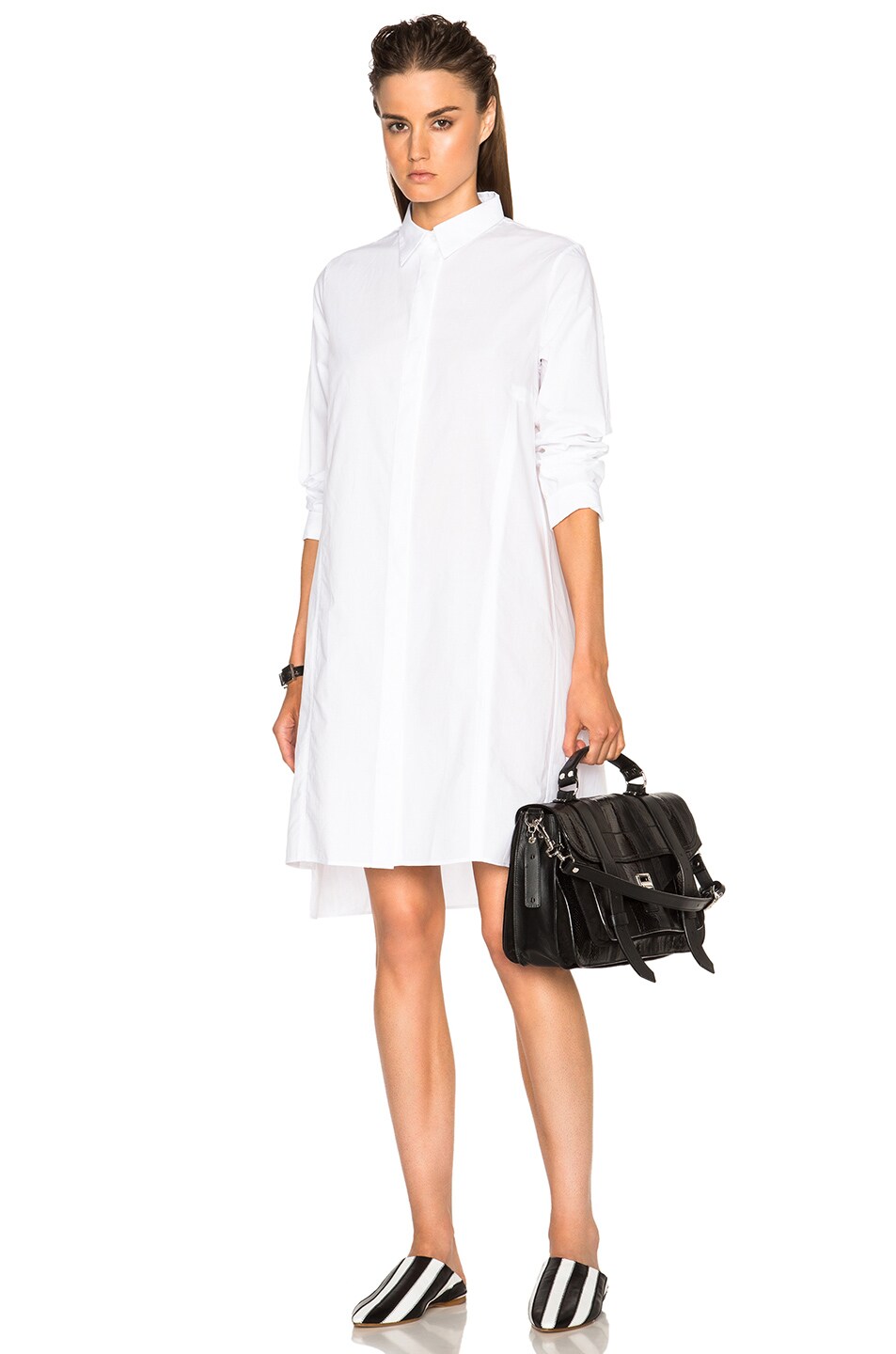 Image 1 of Acne Studios Rosamund Pique Shirt Dress in White