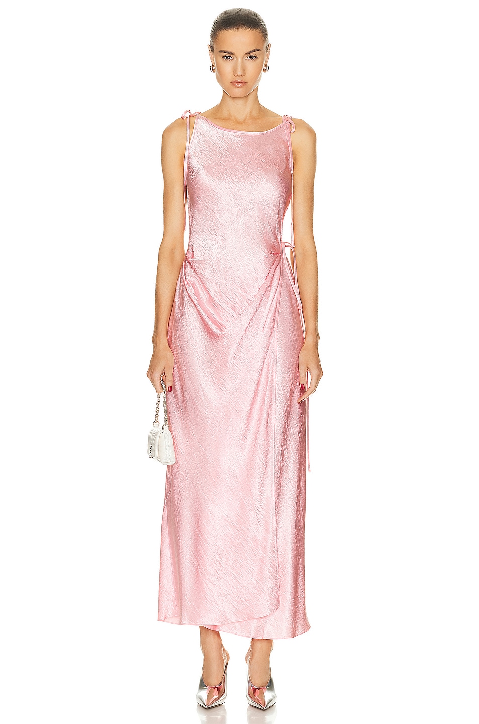 Image 1 of Acne Studios Slip Dress in Fresh Pink