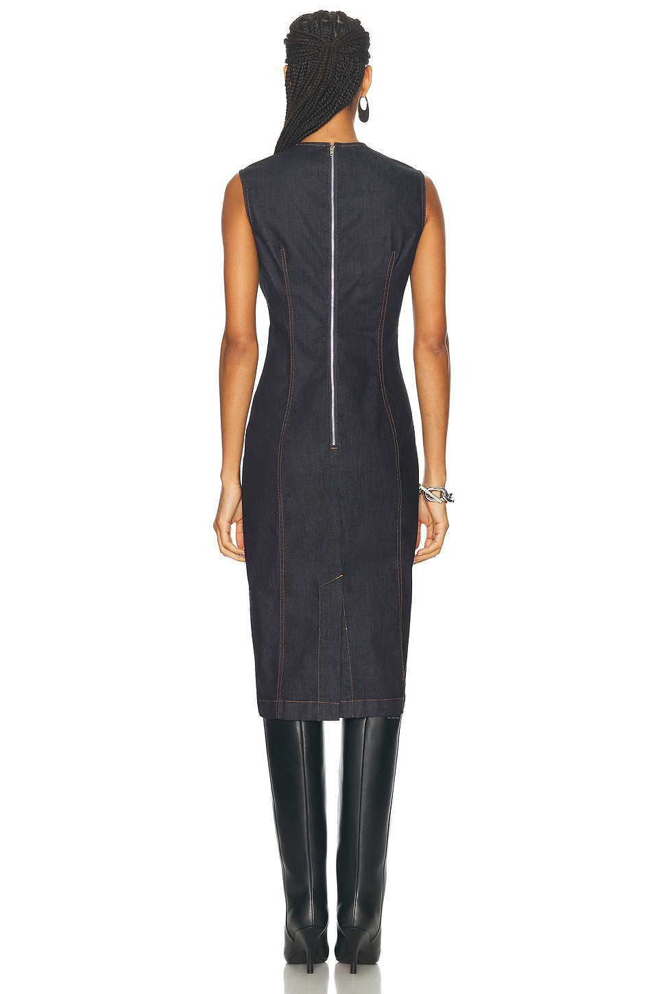 Sleeveless Midi Dress - Thumbnail 1