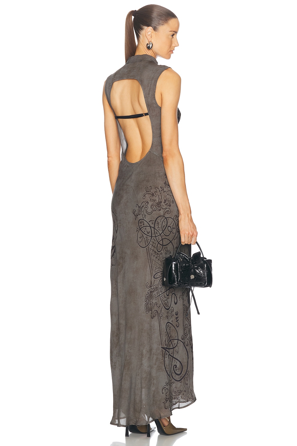 Image 1 of Acne Studios Dumix Dress in Mud Grey