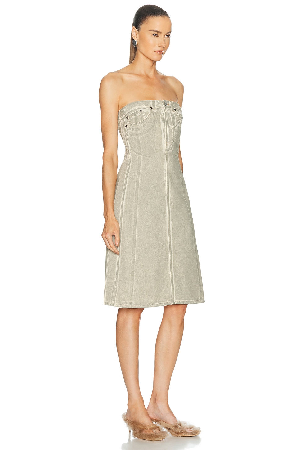 Acne Studios Dulta Lux Overprint Dress | Thumbnail 3