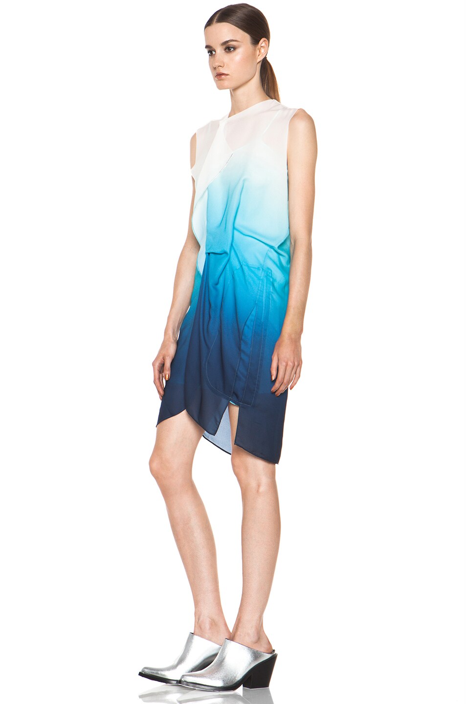 Acne Studios Alexis Degrade Dress in Turquoise | FWRD