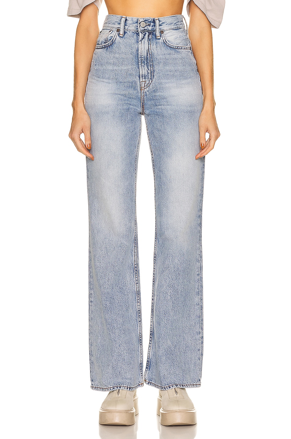 Image 1 of Acne Studios Straight Jean in Light Blue