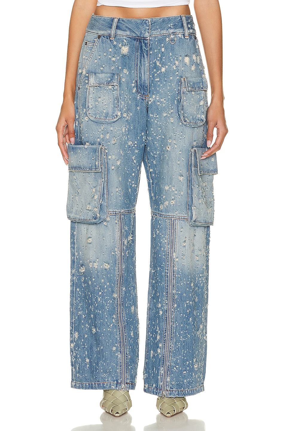 Image 1 of Acne Studios Baggy Pant in Mid Blue
