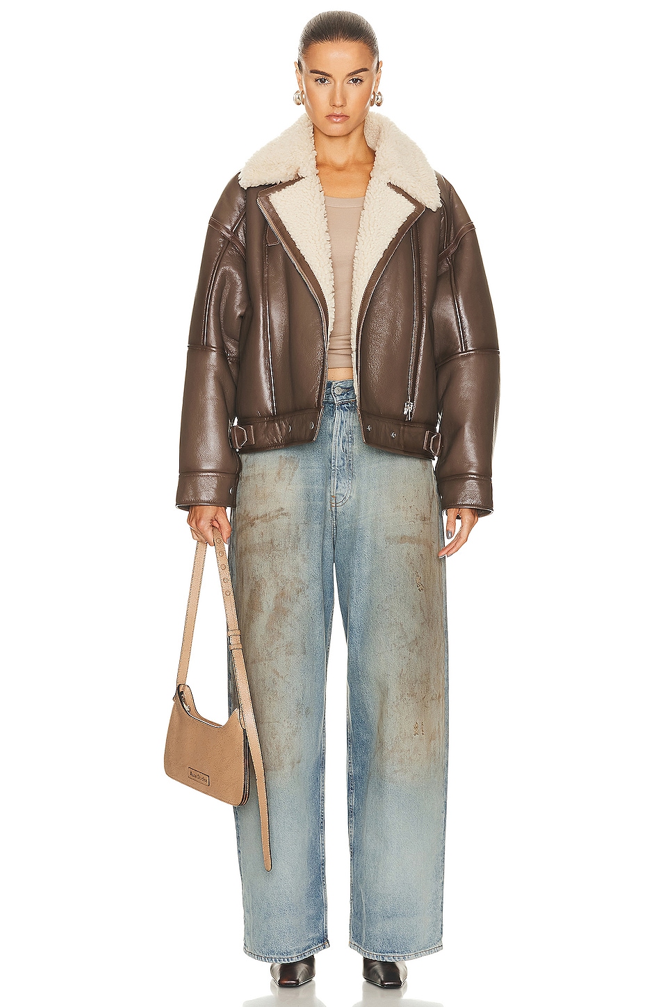 Acne Studios Dirty Look Wide Leg Jeans thumbnail