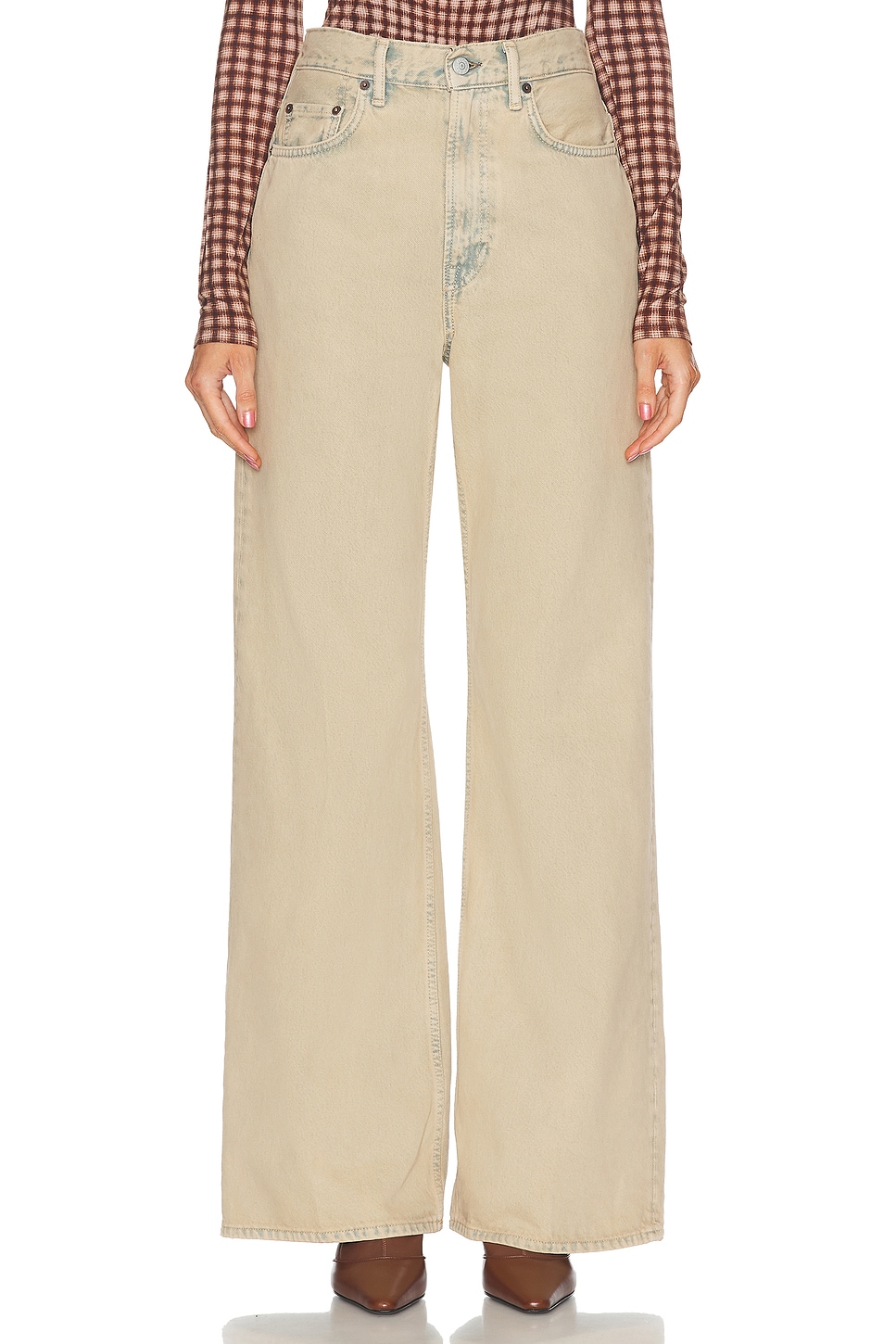 Image 1 of Acne Studios Wide Leg in Light Sand