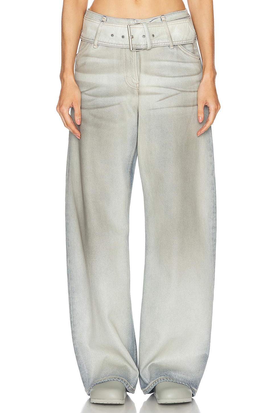 Image 1 of Acne Studios Parge Baggy in Pearl Ivory