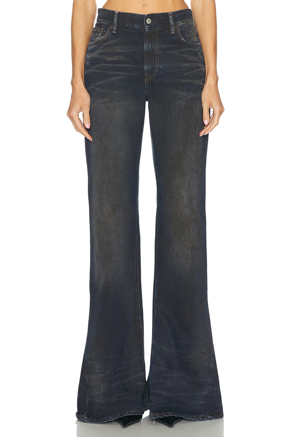 Acne Studios 2024 5 Pocket Flare Jean In Blue