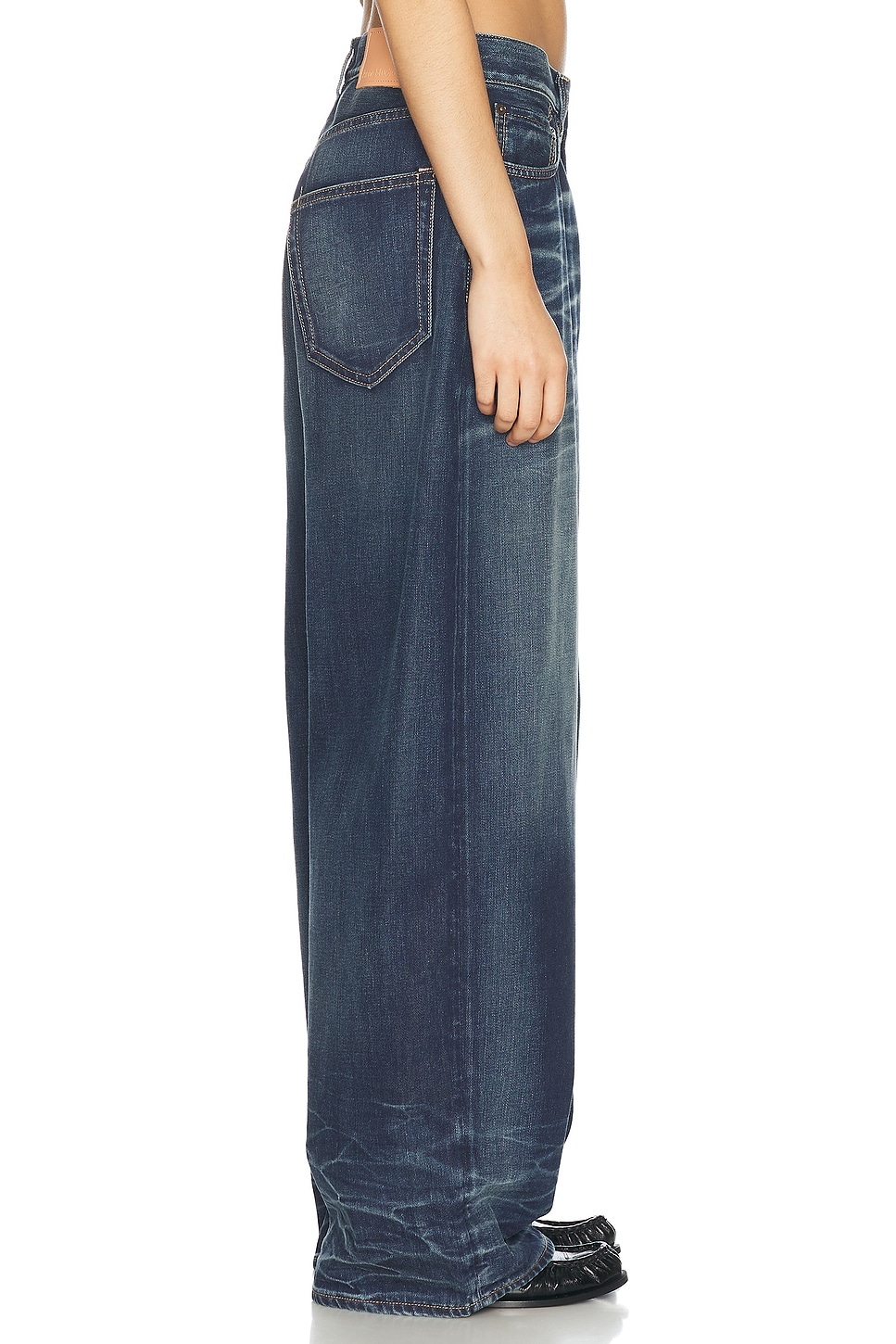 Acne Studios - 2023 Broadway Super Wide Leg Jeans | Plush
