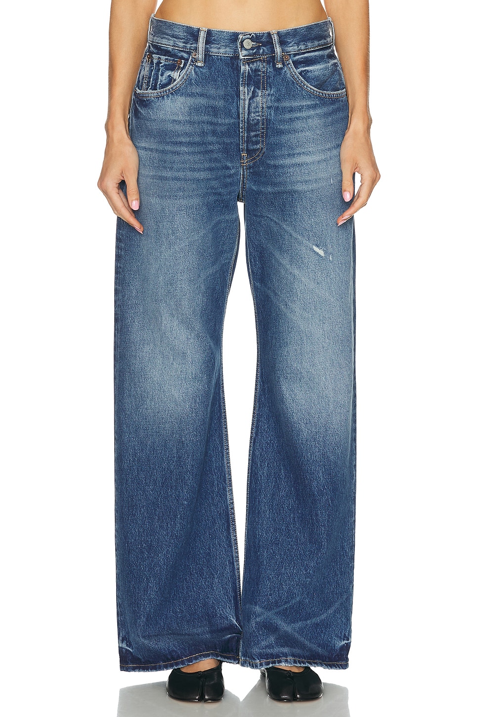 Image 1 of Acne Studios 2021F Vintage Wide Leg in Mid Blue