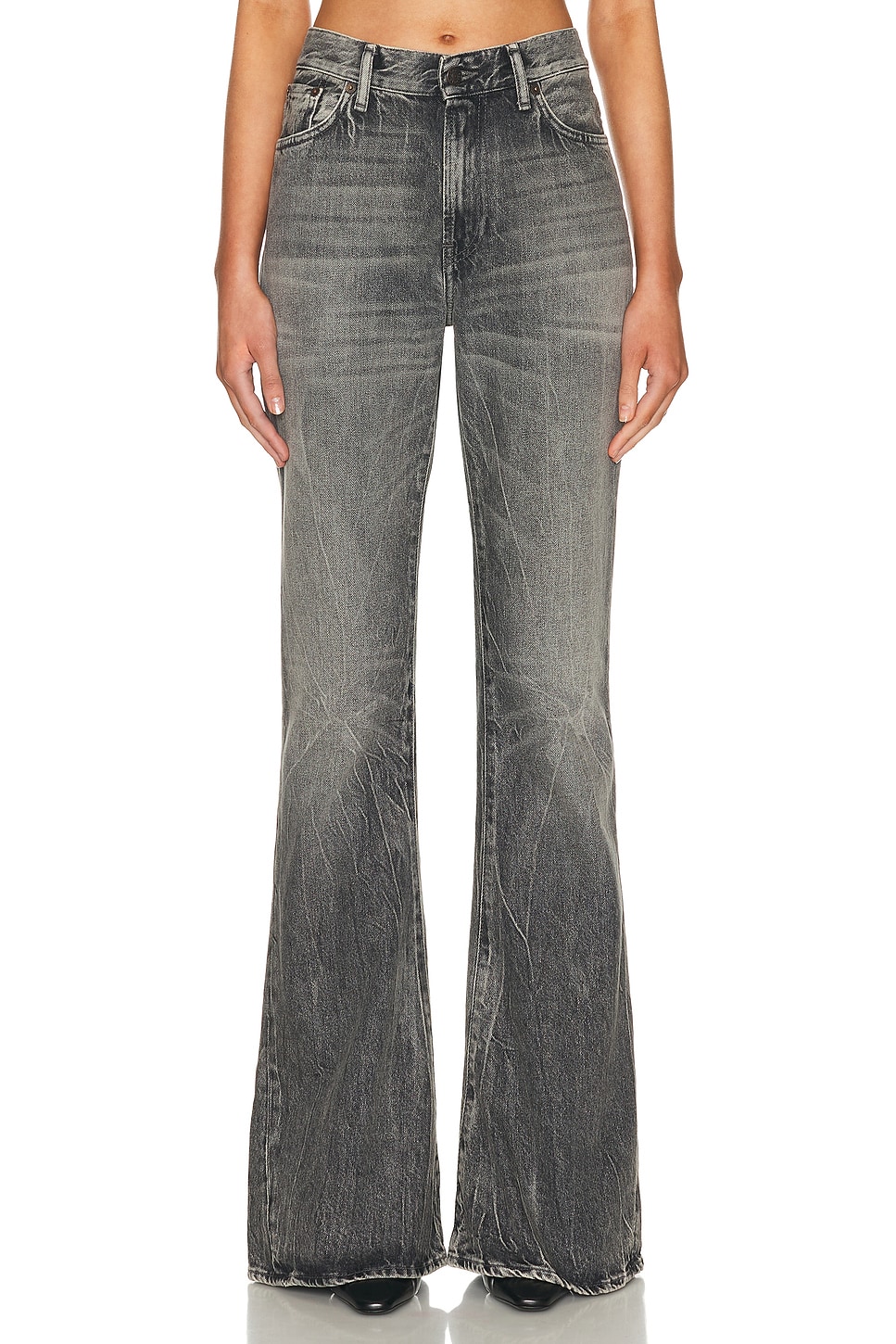 Image 1 of Acne Studios 2025 Gothik Flare Leg in Washed Black