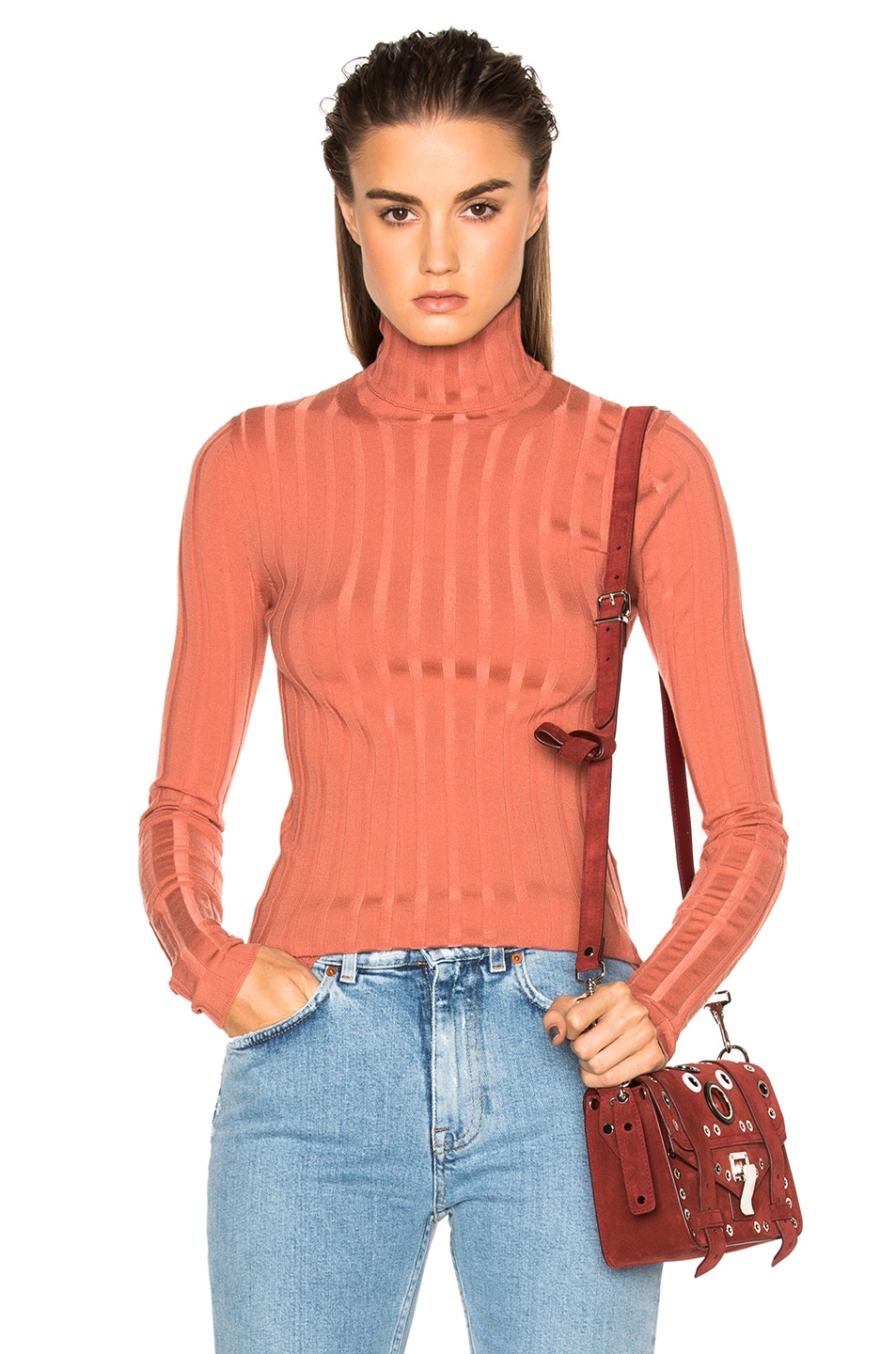 Image 1 of Acne Studios Corin Sweater in Acne Pink