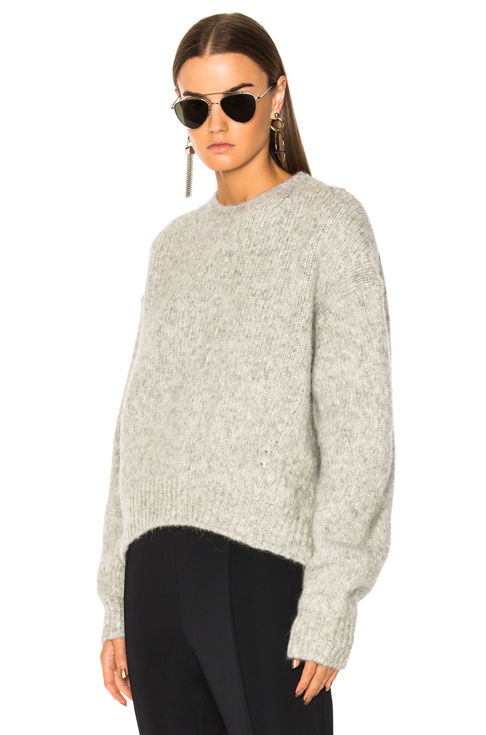 Image 1 of Acne Studios Shira Sweater in Silver Grey