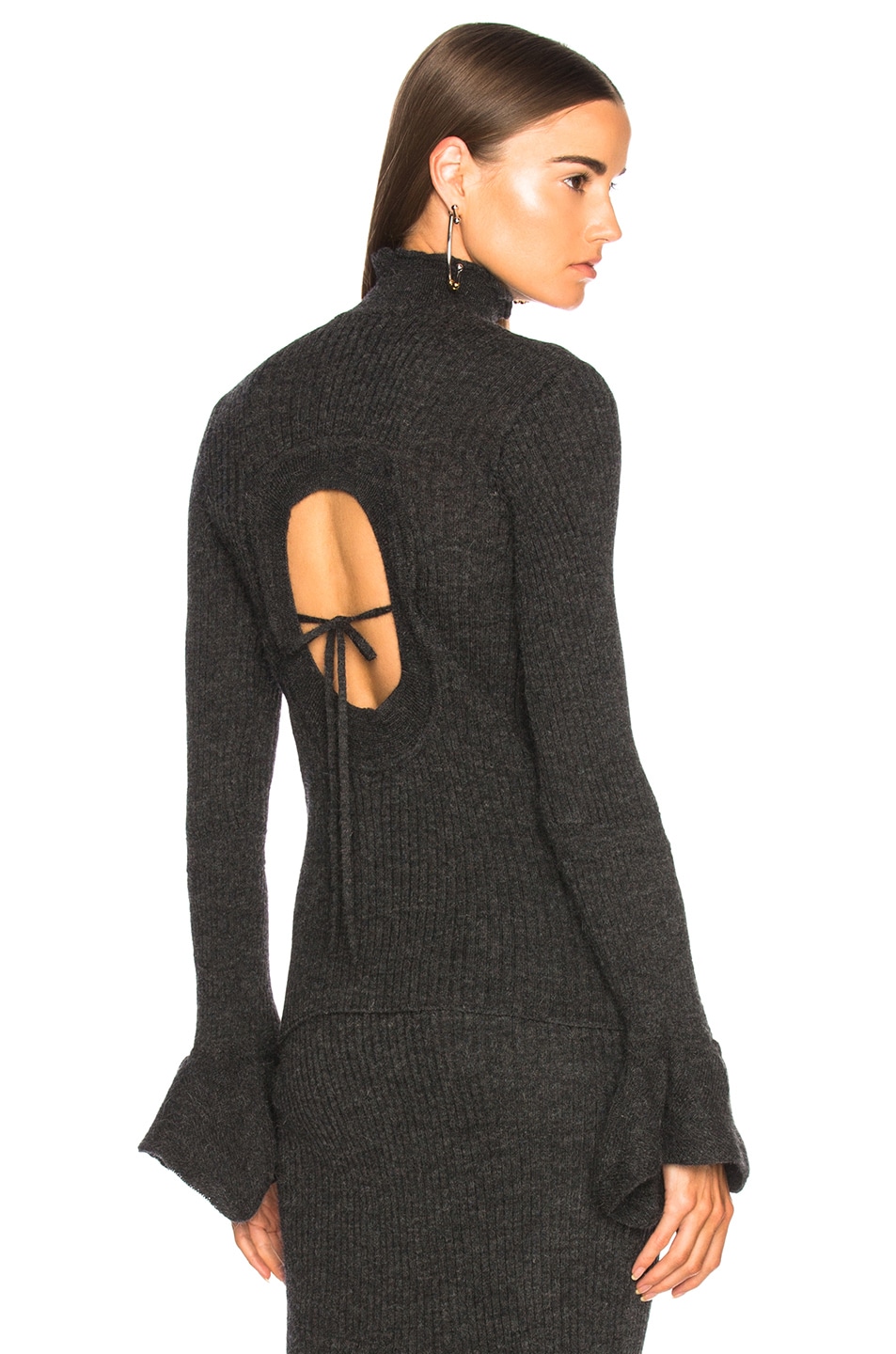 Image 1 of Acne Studios Raine Sweater in Charcoal Grey