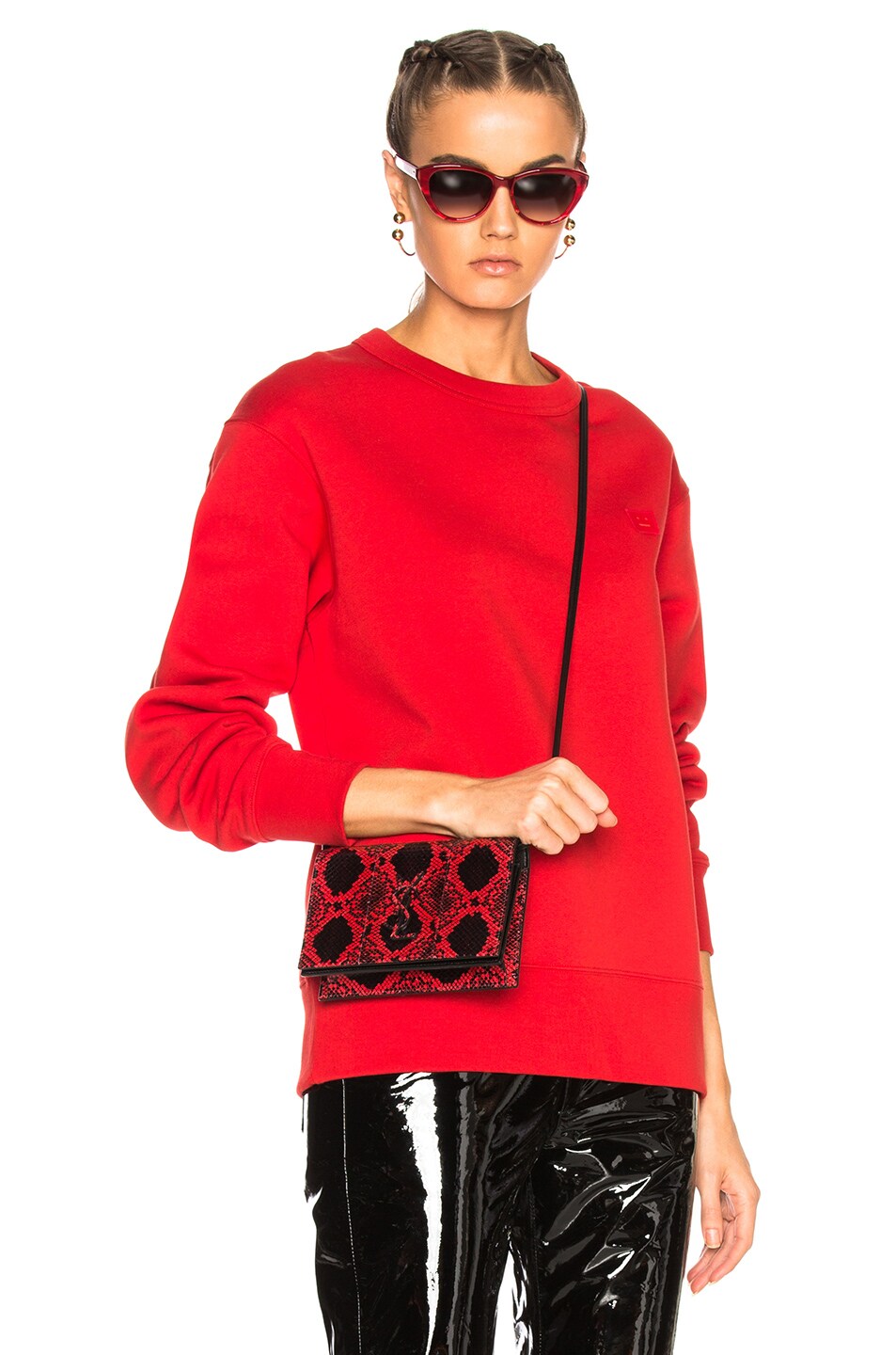 Image 1 of Acne Studios Fairview Sweater in Tomato Red