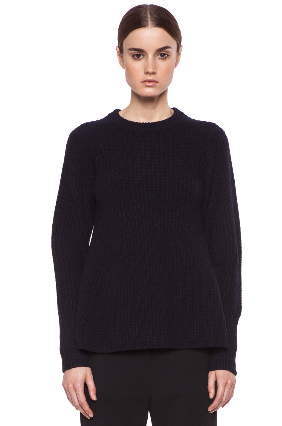Image 1 of Acne Studios Dixie Wool Sweater in Navy