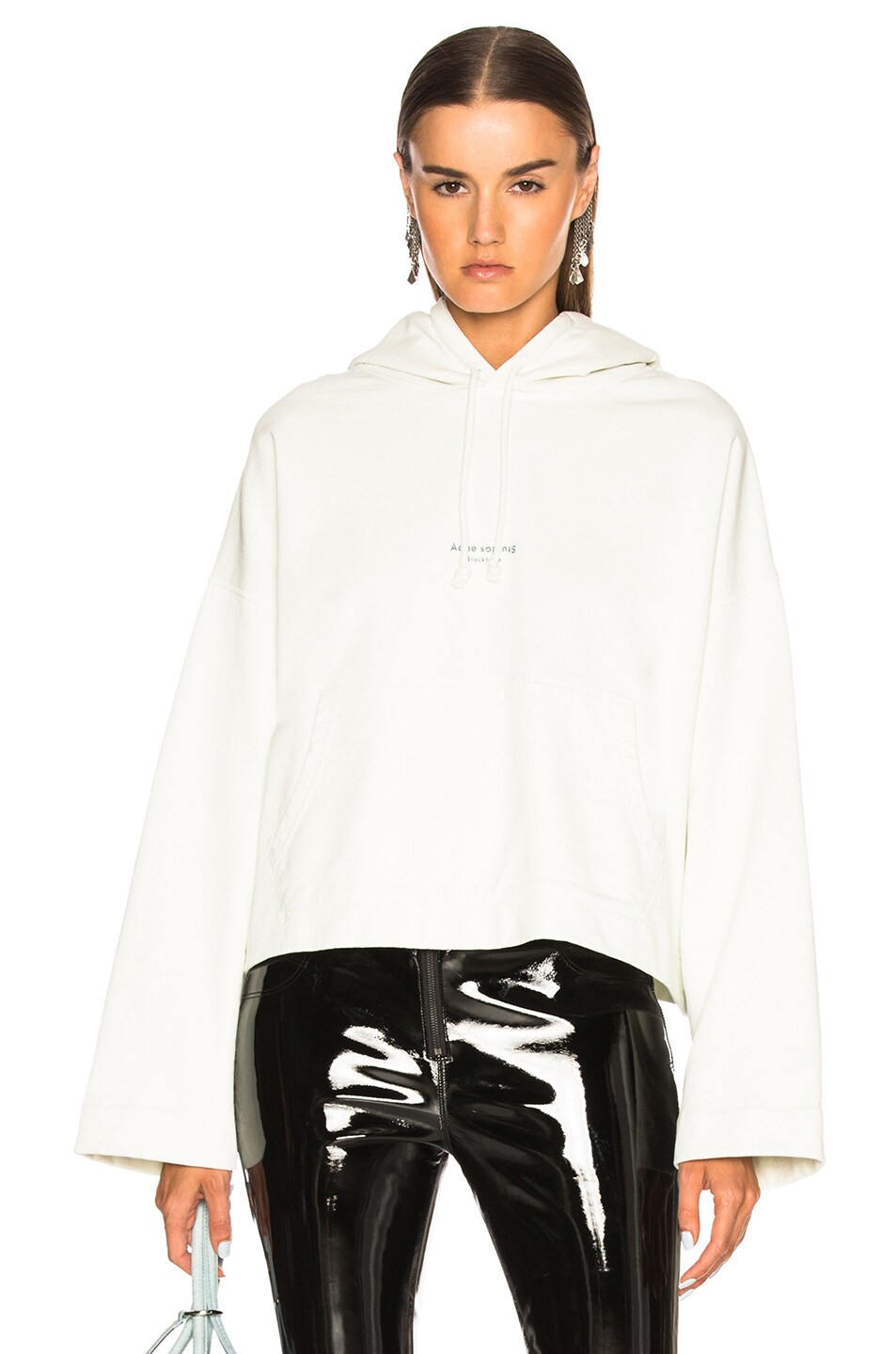 Image 1 of Acne Studios Joggy Hoodie in Ice White