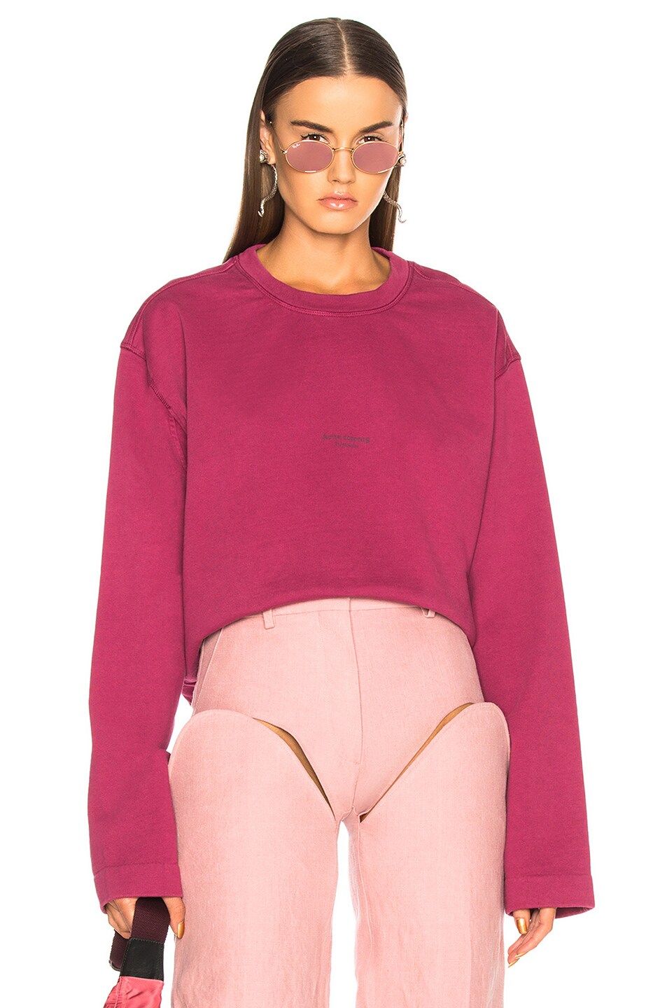 Image 1 of Acne Studios Odice Sweater in Makeup Pink